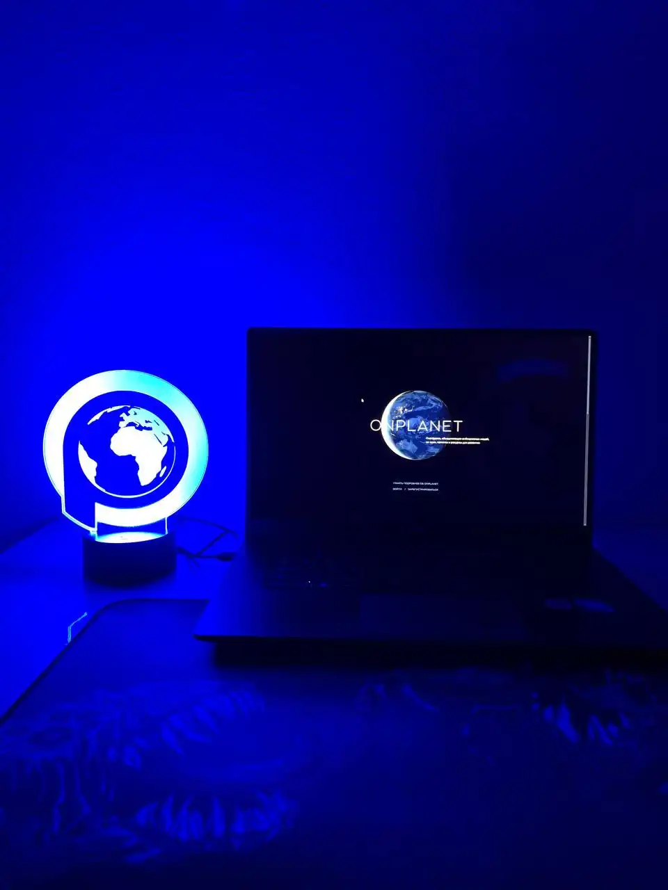 Ночник из акрилового стекла с логотипом