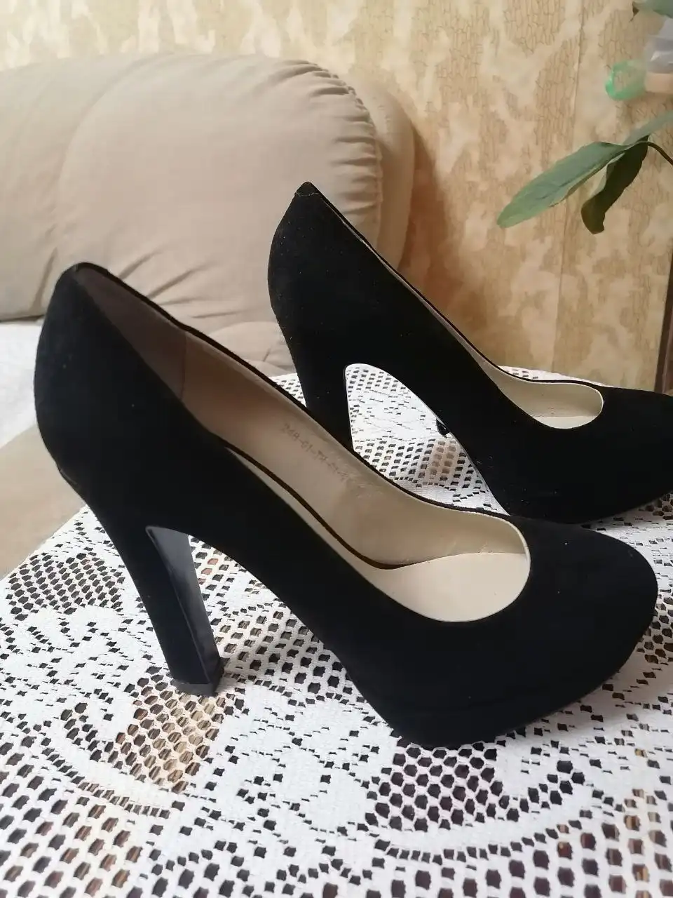 Туфли Калипсо 37-37.5 размер натуральная замша