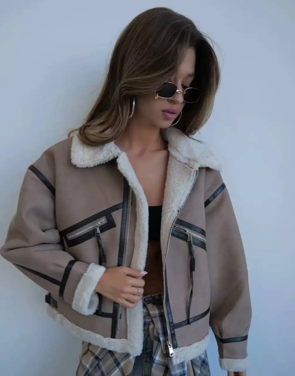 Продам зимнюю дубленку размер 44