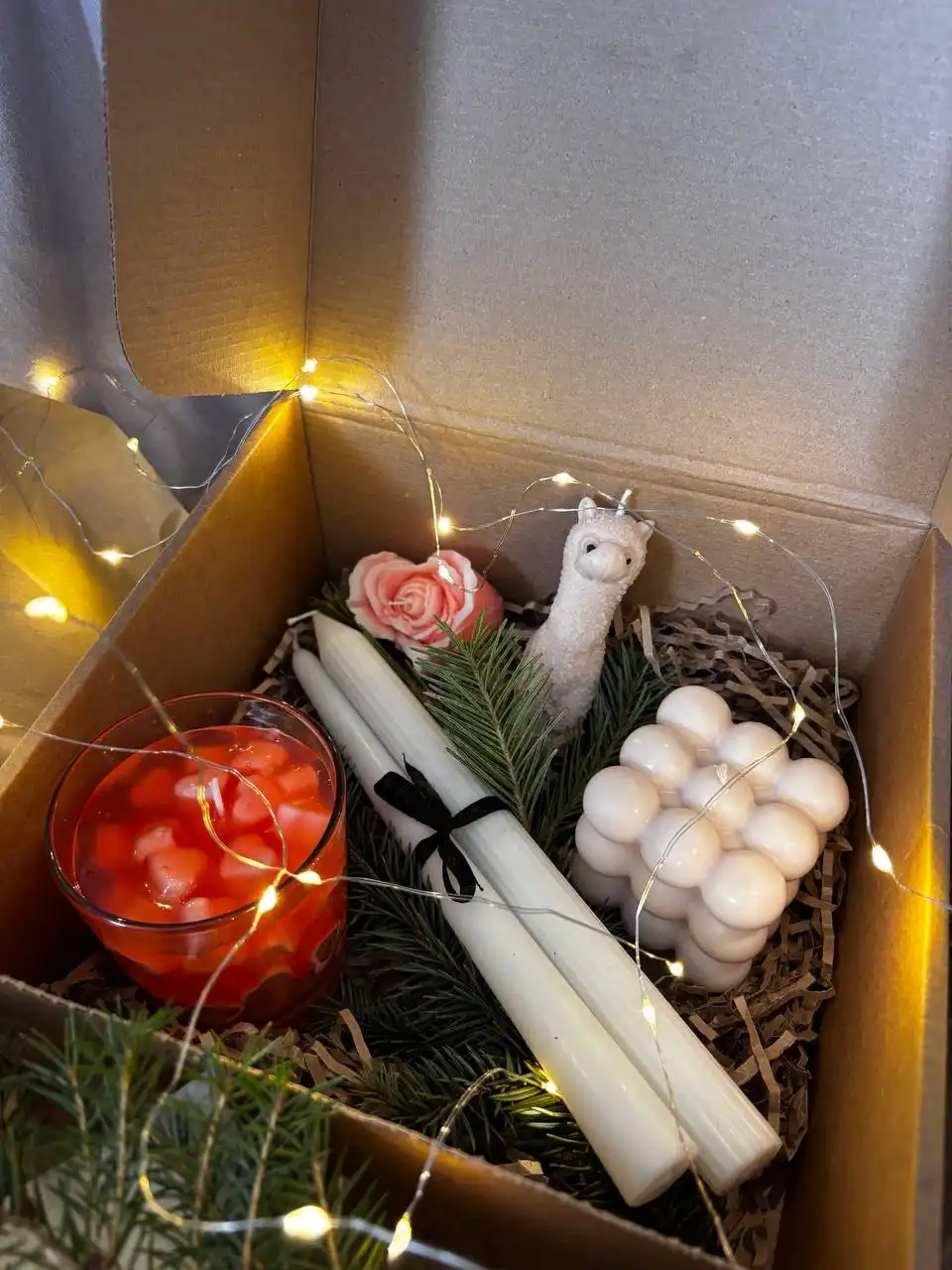 Набор свечей ручной работы из кокосового и соевого воска