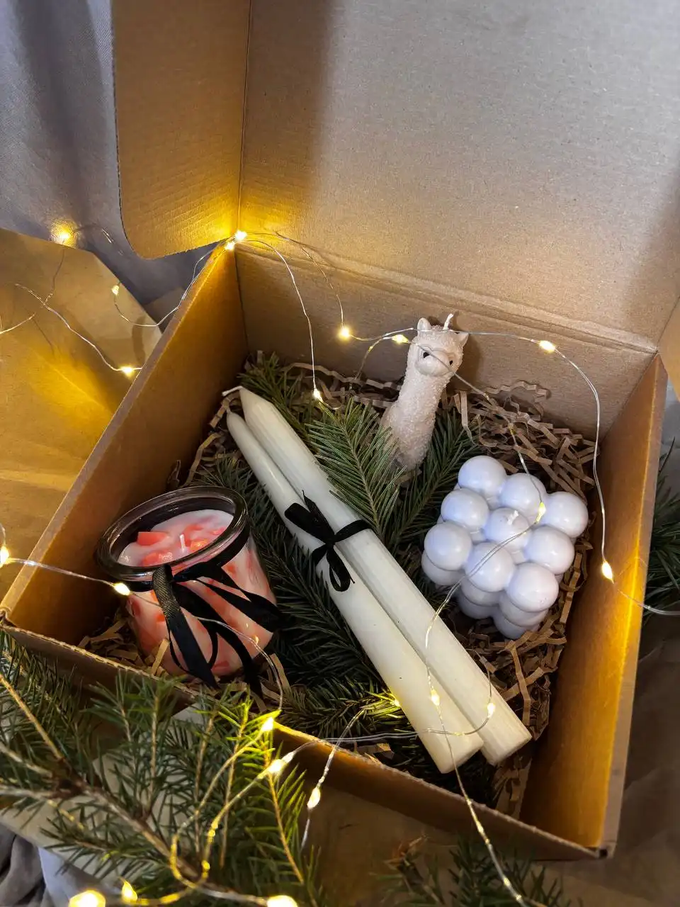 Набор свечей ручной работы из кокосового и соевого воска