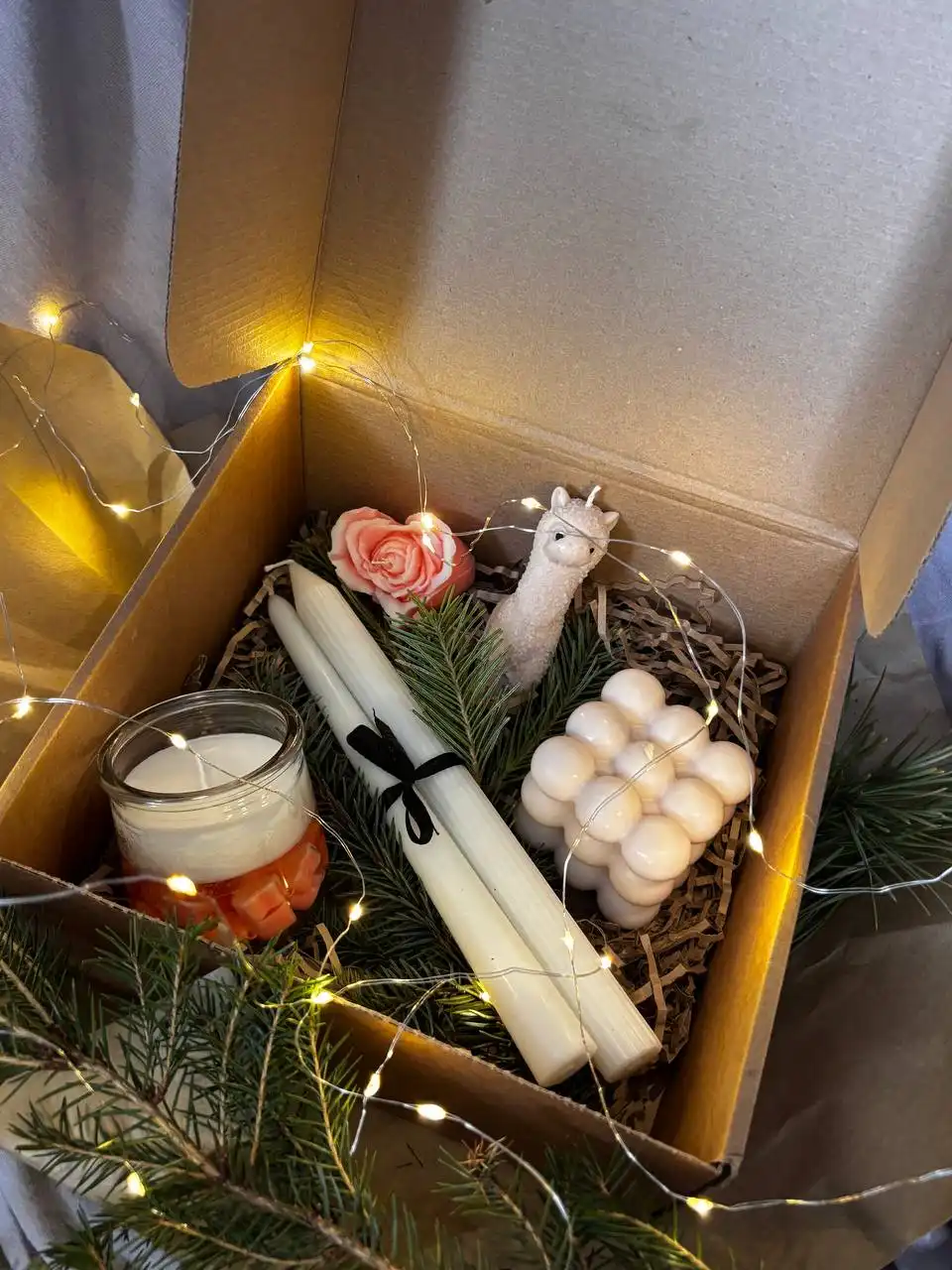 Набор свечей ручной работы из кокосового и соевого воска