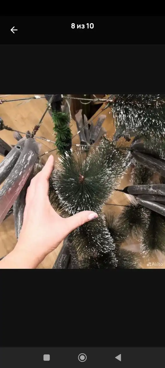 Искусственная новогодняя елка с шишками