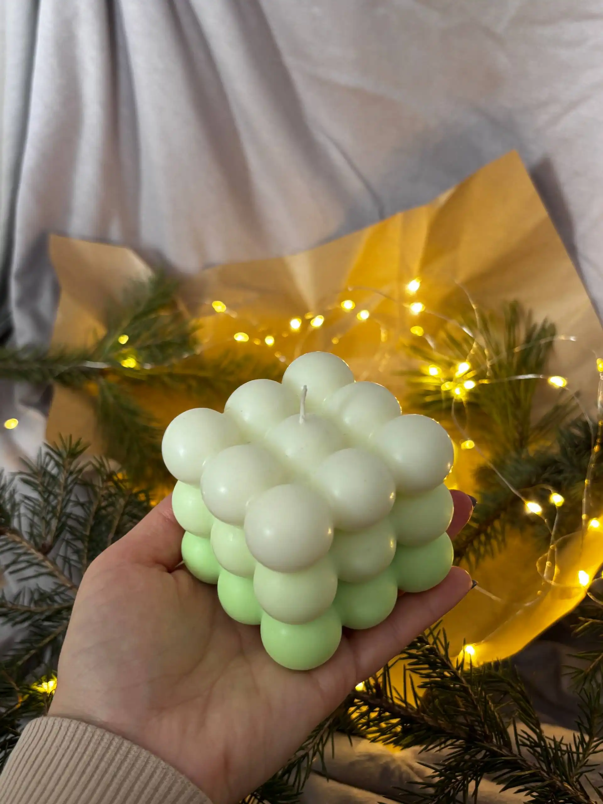 Бабл свечи для уютного интерьера