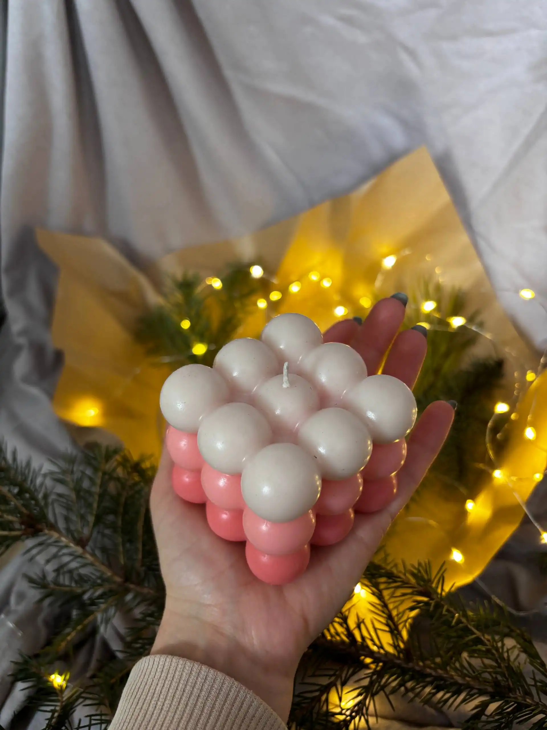 Бабл свечи для уютного интерьера