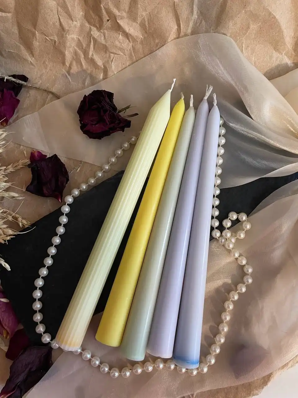 Столовые свечи к Новому году