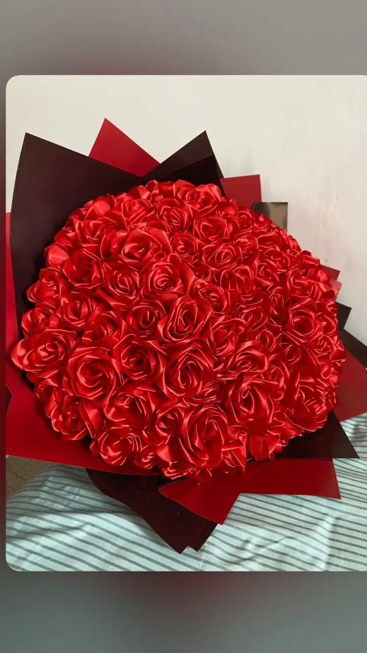 Букет из атласной ленты на праздник - Барахолка в Екатеринбург