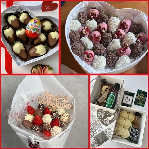Сладкие подарки и букеты на 8 Марта - Доставка подарков в Екатеринбург