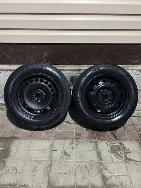 Штампованные диски R15 на летней резине Formula Energy 185/65 - Шины и диски в Екатеринбург