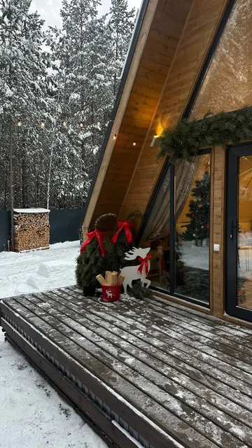 Уютный дом А-фрейм в сосновом лесу под Екатеринбургом - Туры в Екатеринбург