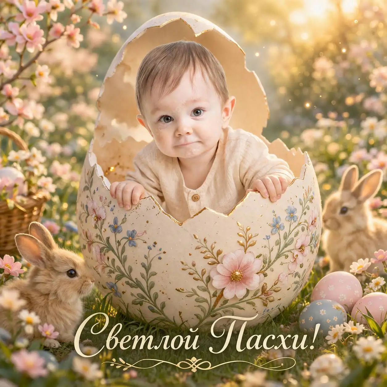 Пасхальная открытка с вашим ребёнком - Фотоуслуги (Услуги) в Екатеринбург