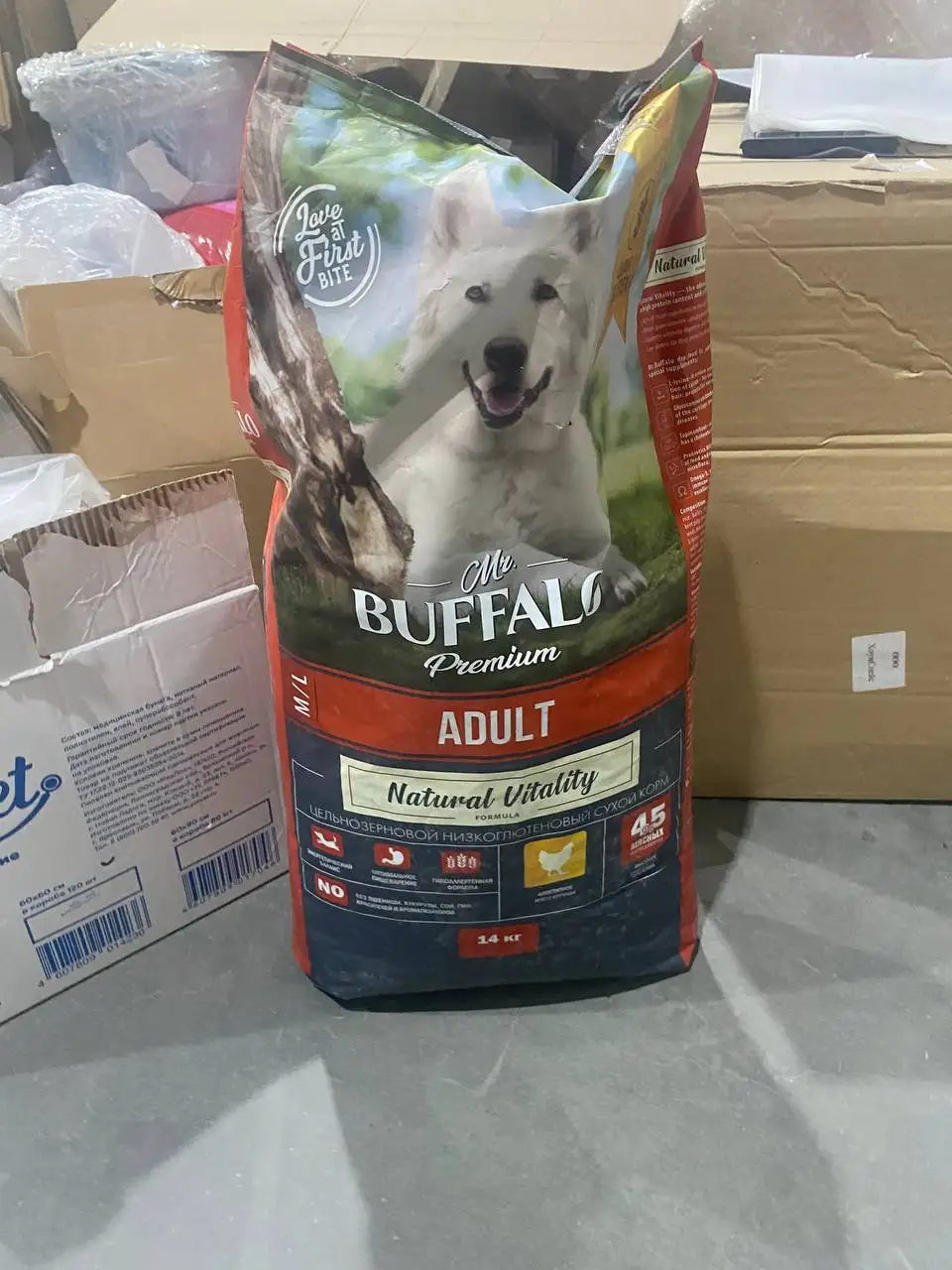 Корм для собак buffalo 14kg с курицей - Корма и лакомства (Животные) в Екатеринбург
