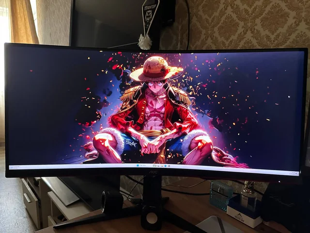 Ультраширокий монитор AOC CU34G2/BK QHD 34 дюйма - Аксессуары для игр в Екатеринбург