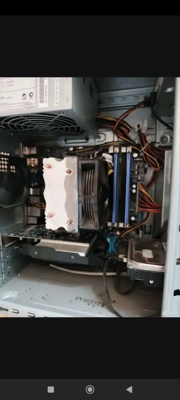 Игровой системный блок с монитором