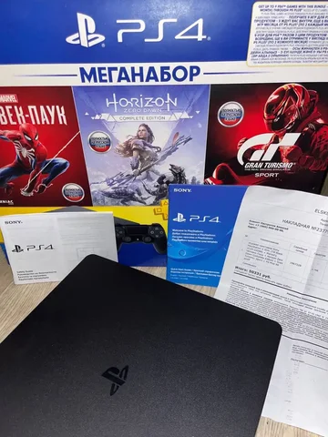 Продается Sony PlayStation 4 Slim 1 ТБ с играми и документами - Комплектующие ПК в Новокузнецк