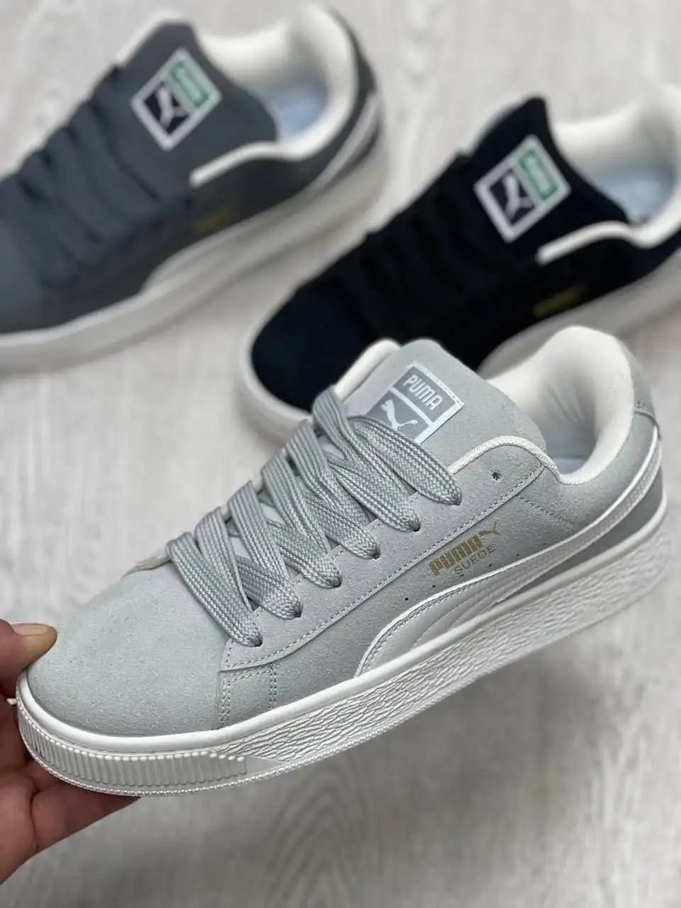 Кроссовки Puma suede серые - Обувь (Одежда) в Новокузнецк