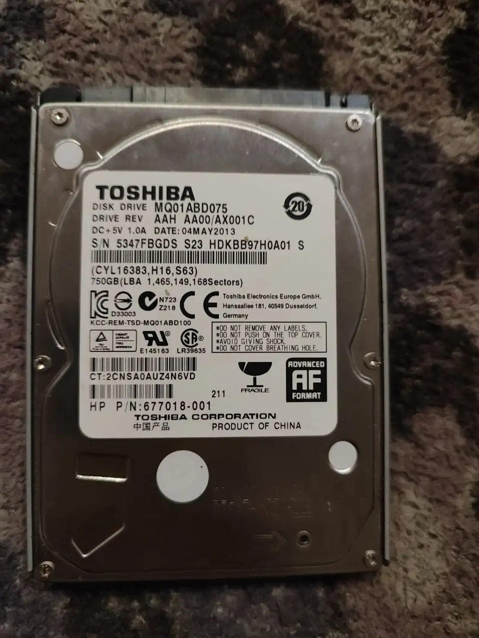 Продам рабочие жёсткие диски 500gb и 750gb - Компьютерные комплектующие (Электроника) в Новокузнецк