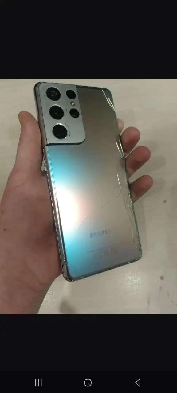 Продам Samsung S21 Ultra с повреждениями - Смартфоны (Электроника) в Новокузнецк