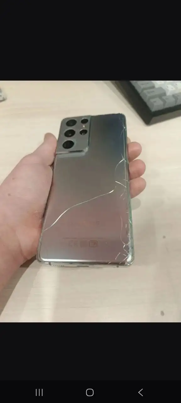 Продам Samsung S21 Ultra с повреждениями - Смартфоны (Электроника) в Новокузнецк