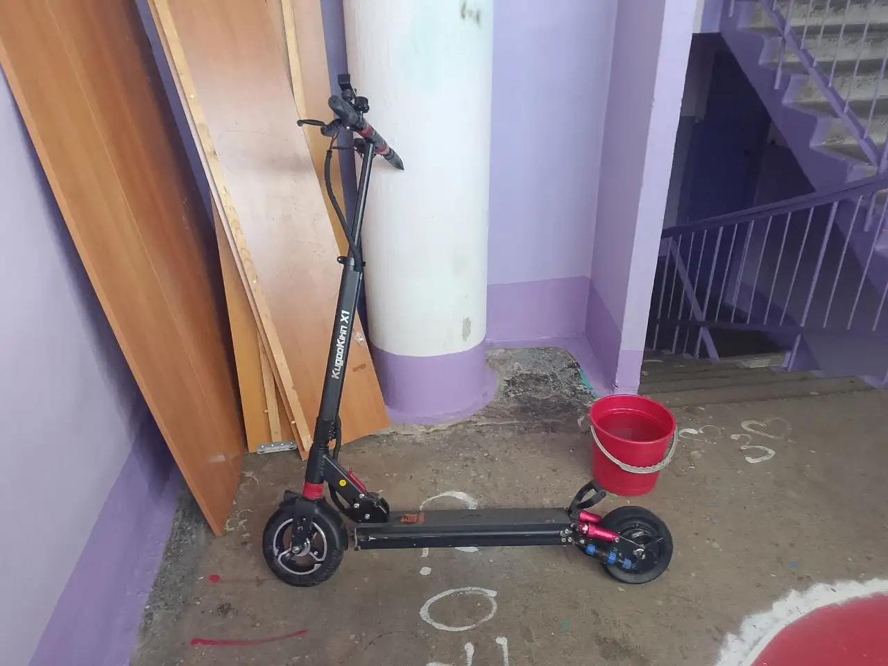 Электросамокат KuGoo X1 с пробегом 550 км - Электросамокаты (Электроника) в Новокузнецк