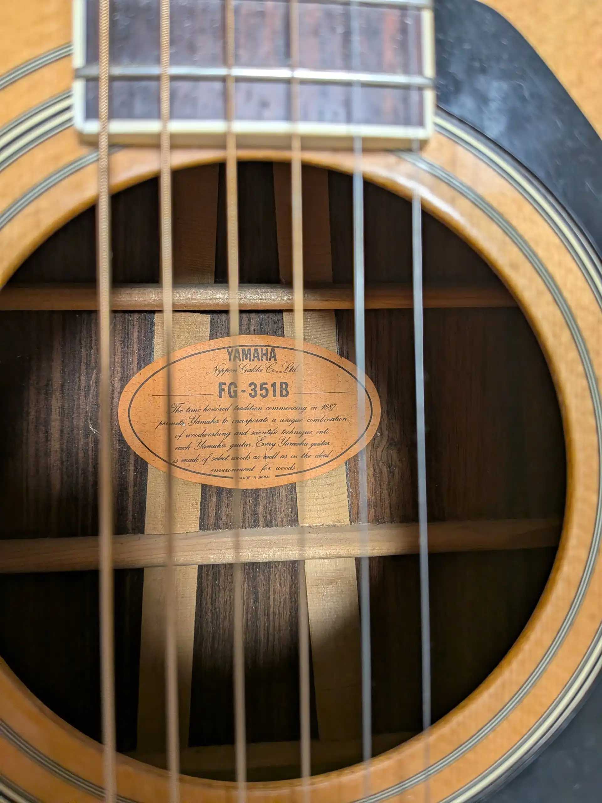 Японская гитара 80-х годов