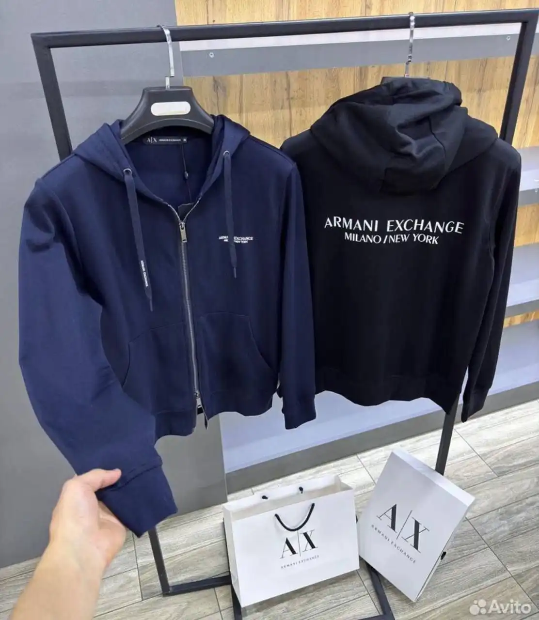 Зип худи Armani Exchange Milano | New York