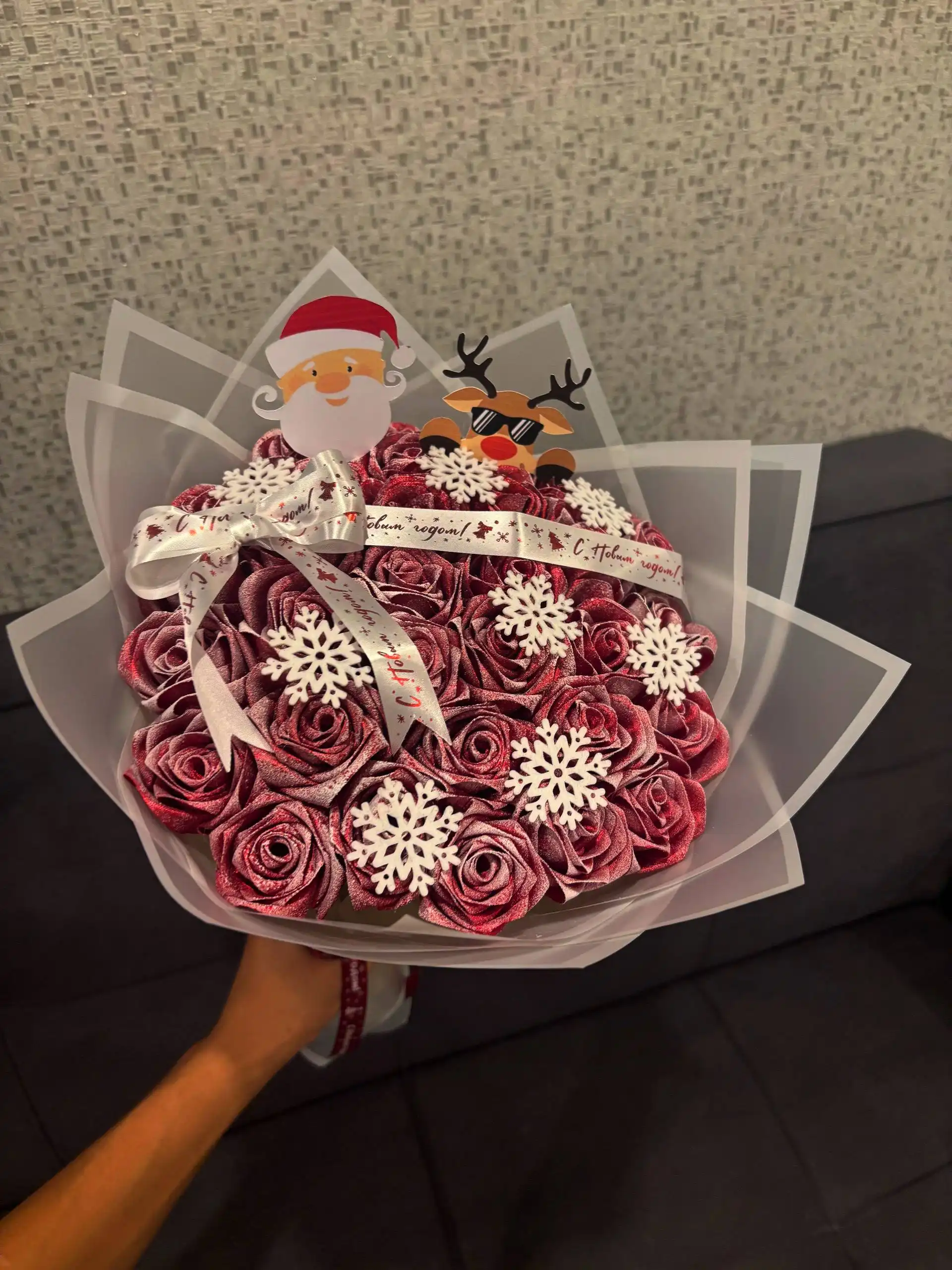 Изготовление новогодних букетов для декора дома