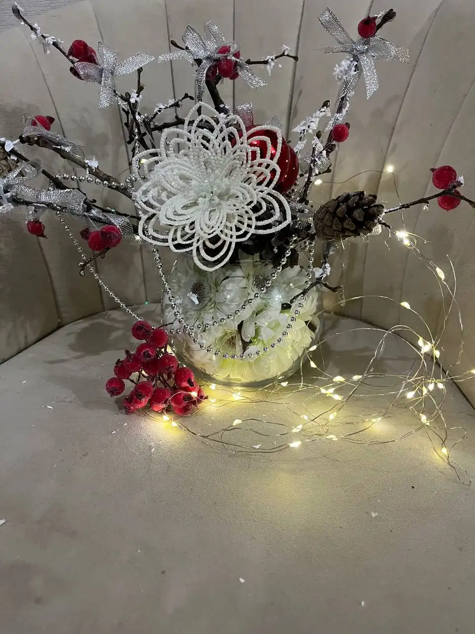 Новогодние композиции с лошадками для интерьера