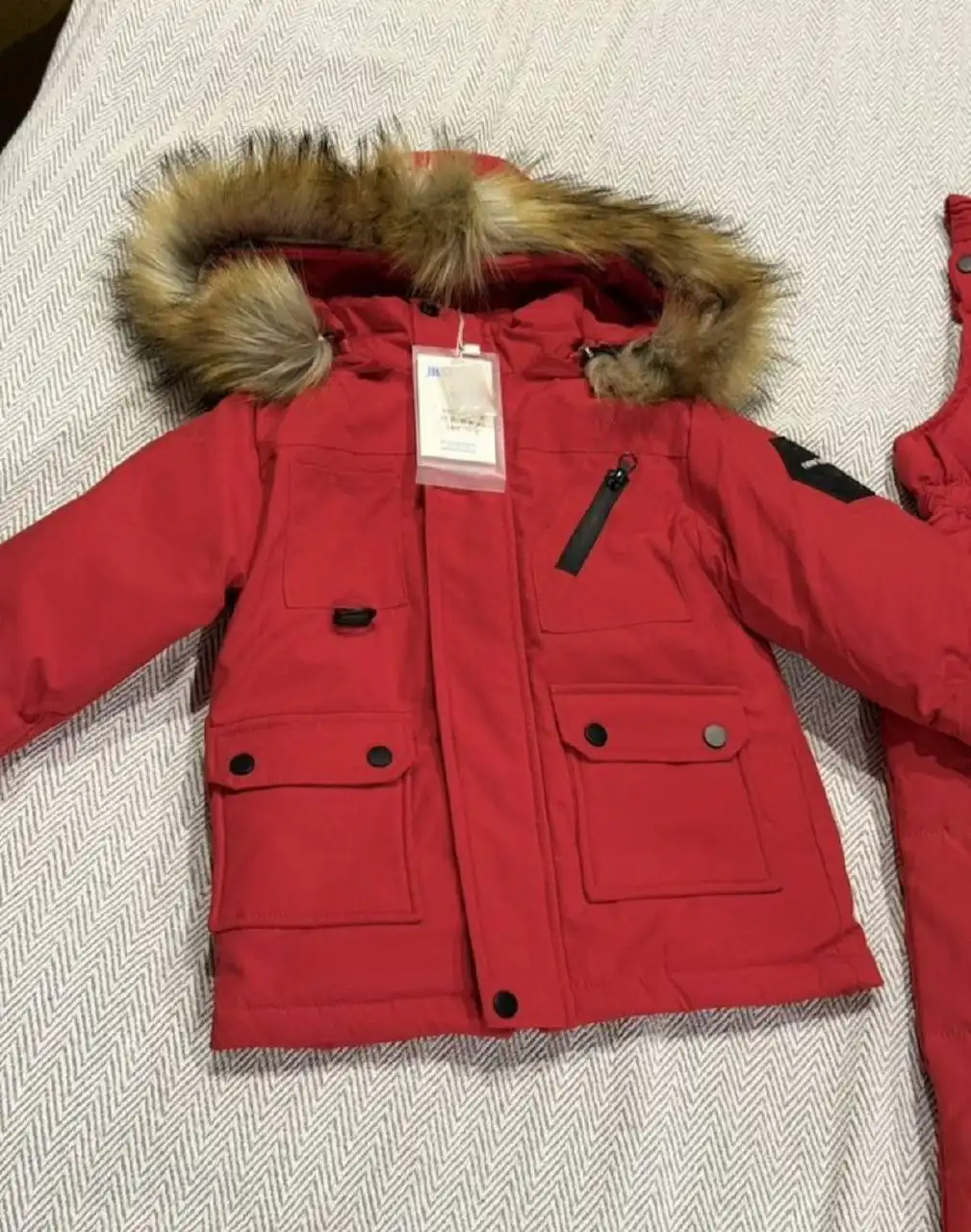 Зимний детский комбез с курткой