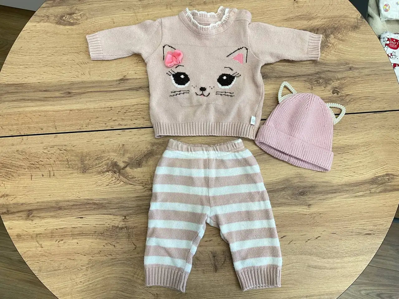Вязаный костюм на девочку с шапкой размер 56-62 - Детская одежда (Товары для детей) в Уфа