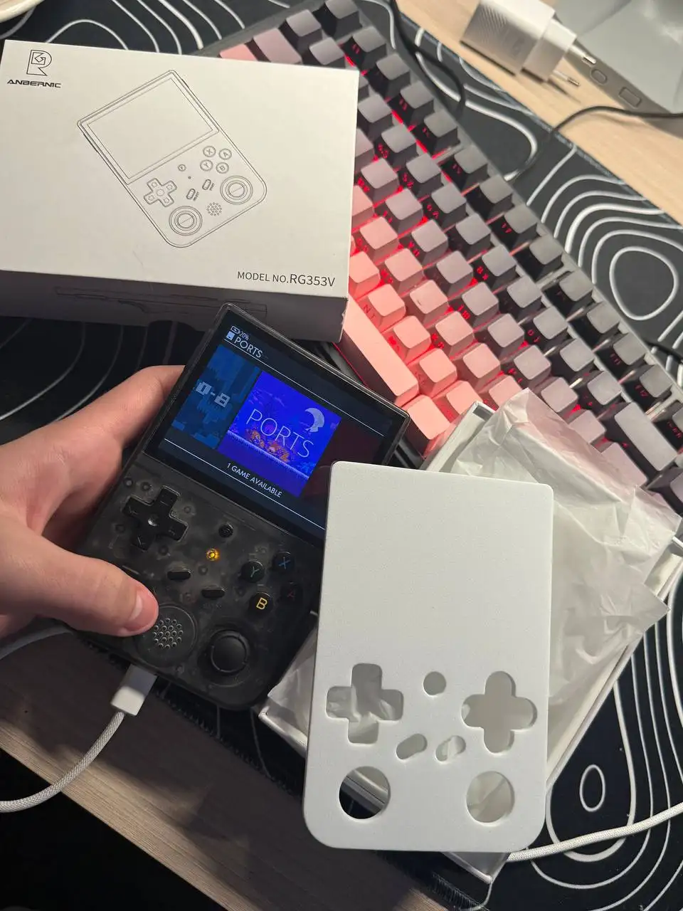 Anbernic RG353V с прошивкой ArkOS и картой памяти - Портативные игровые консоли (Электроника) в Уфа