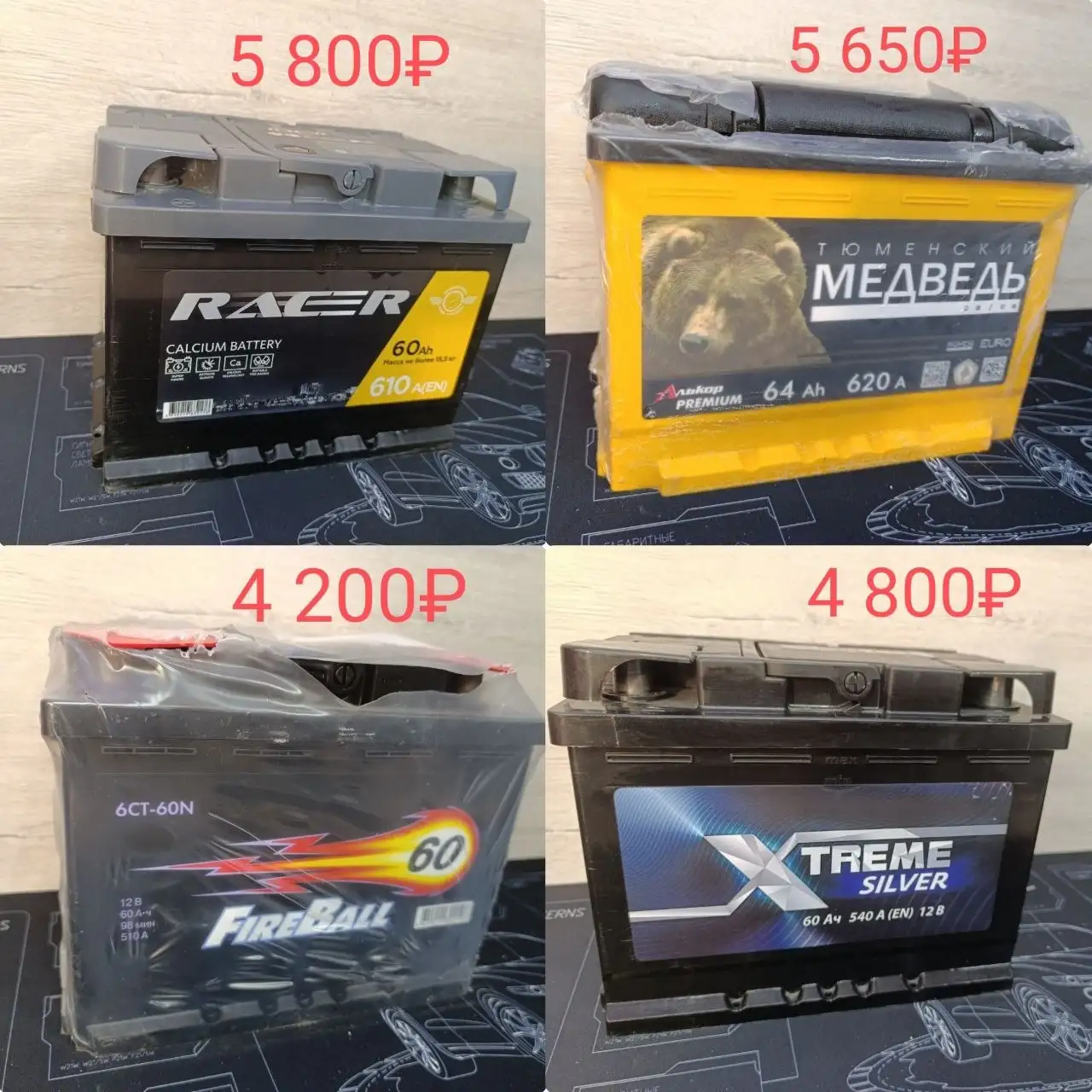 Продажа новых аккумуляторов по закупочной цене - Аккумуляторы (Барахолка) в Уфа