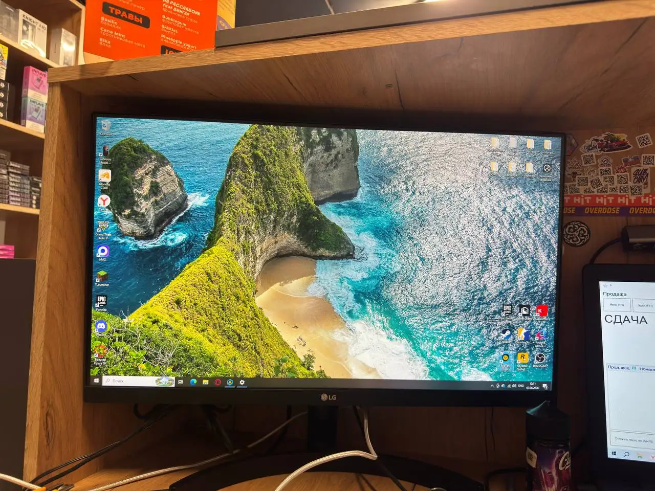 Игровой компьютер + монитор LG - Компьютеры (Электроника) в Уфа