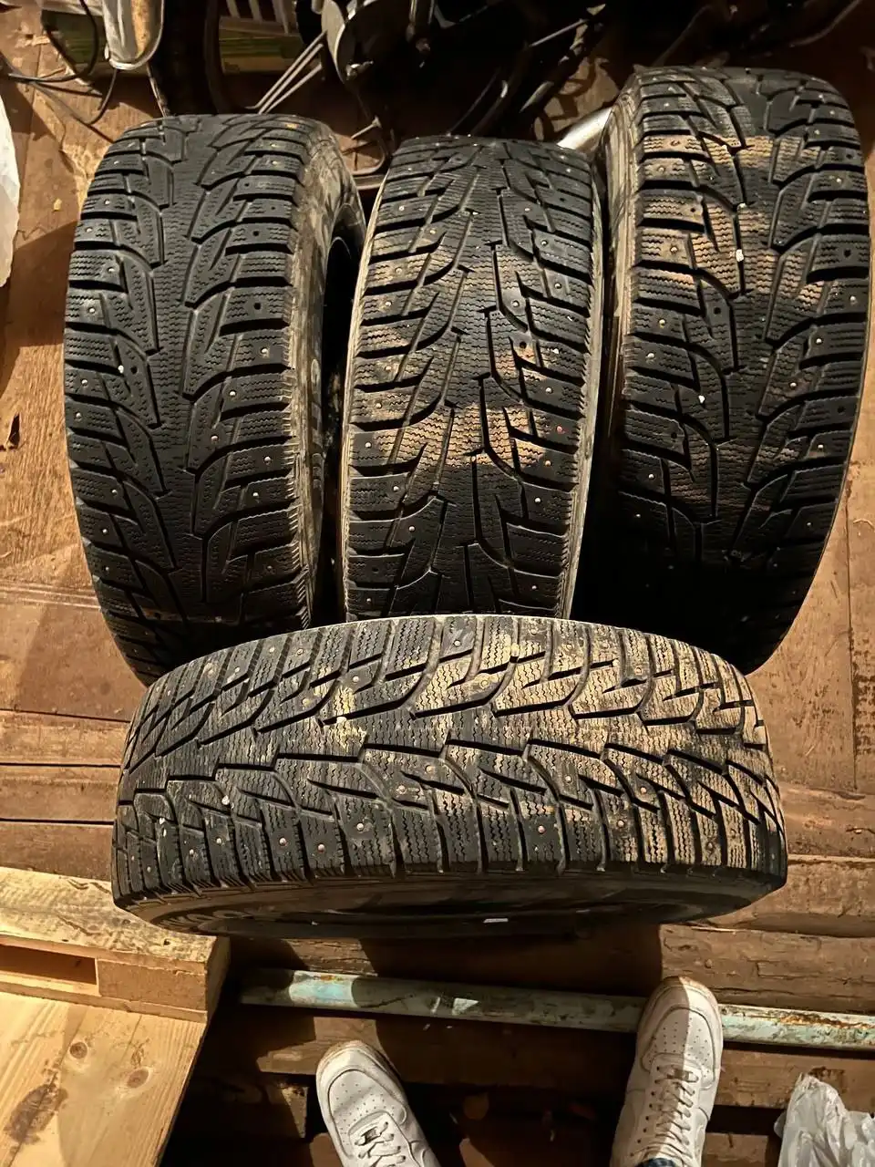 Продам 4 диска на зимней резине Hankook Winter iPike RS