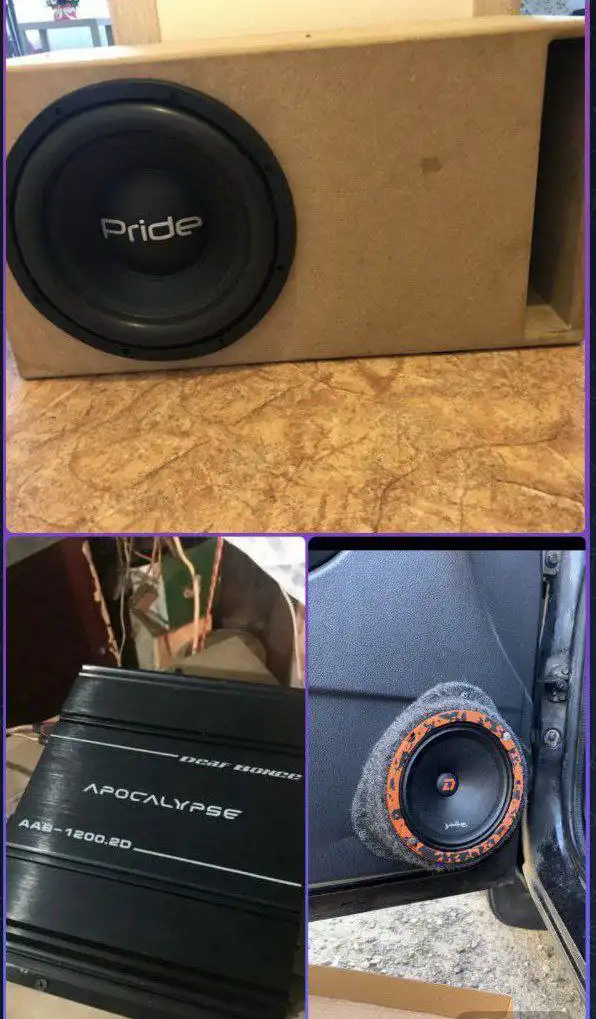 Продажа автозвука: саб, усилитель, динамики