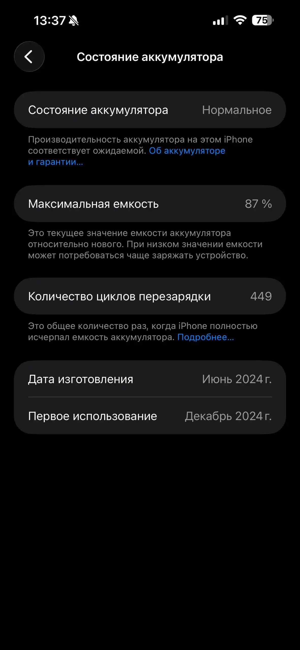 iPhone 15 Pro Max 256гб с пятнами на дисплее