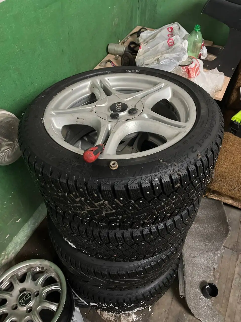 Комплект дисков с резиной 5x112 - Запчасти (Авто) в Вологда