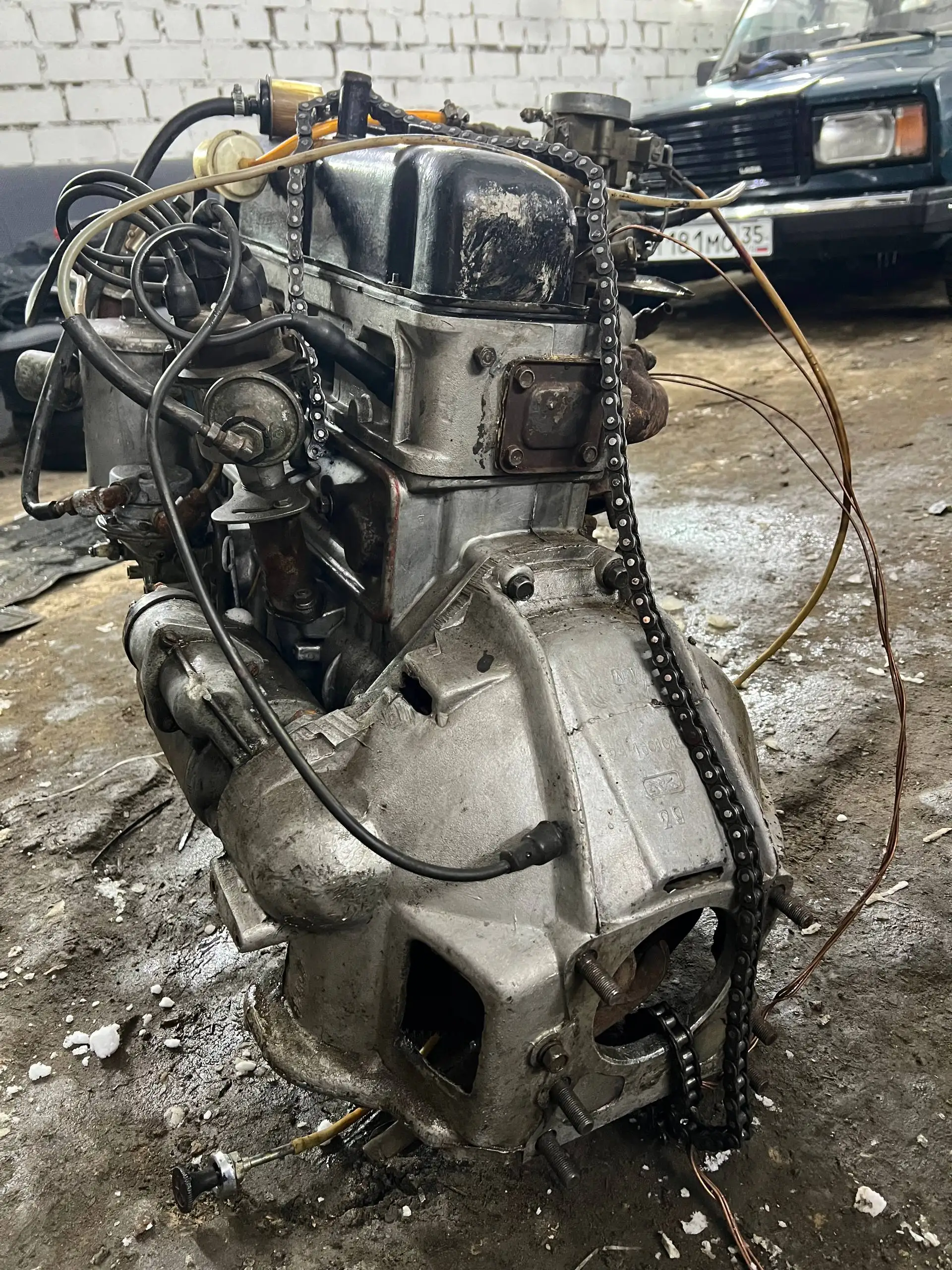 Двигатель Волга УАЗ 402 100 Змз 24д с комплектующими - Двигатели (Запчасти) в Вологда