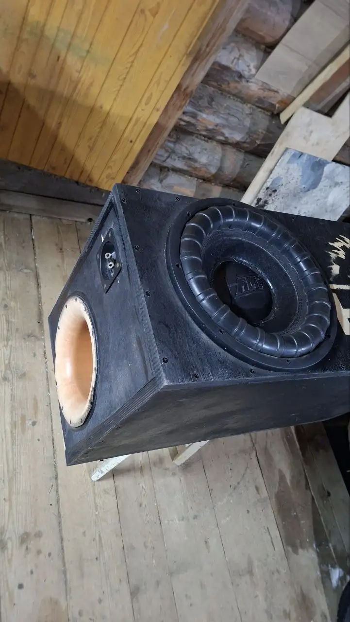 Продам сабвуфер AMP Mass 1000 с коробом и усилитель урал 1.1500 - Аудио (Авто) в Вологда