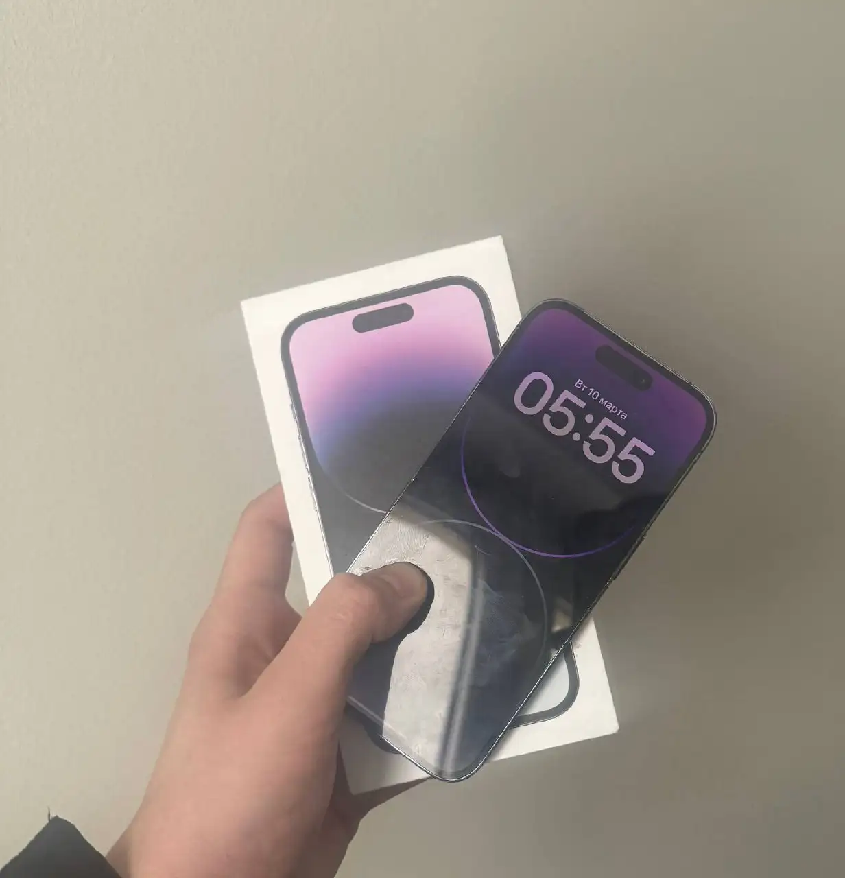 Айфон 14 Pro 256 ГБ с царапинами, полный комплект - Смартфоны (Электроника) в Вологда