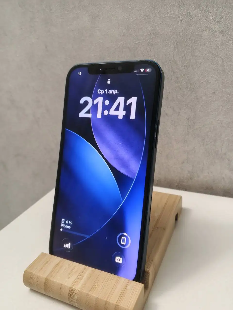 iPhone 12 128GB синий с чехлом - Смартфоны (Электроника) в Вологда