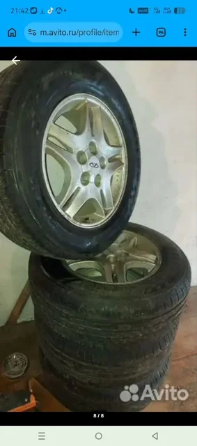 Продам летнюю резину R16 с Чери Т11 - Запчасти/Авто на запчасти в Вологда