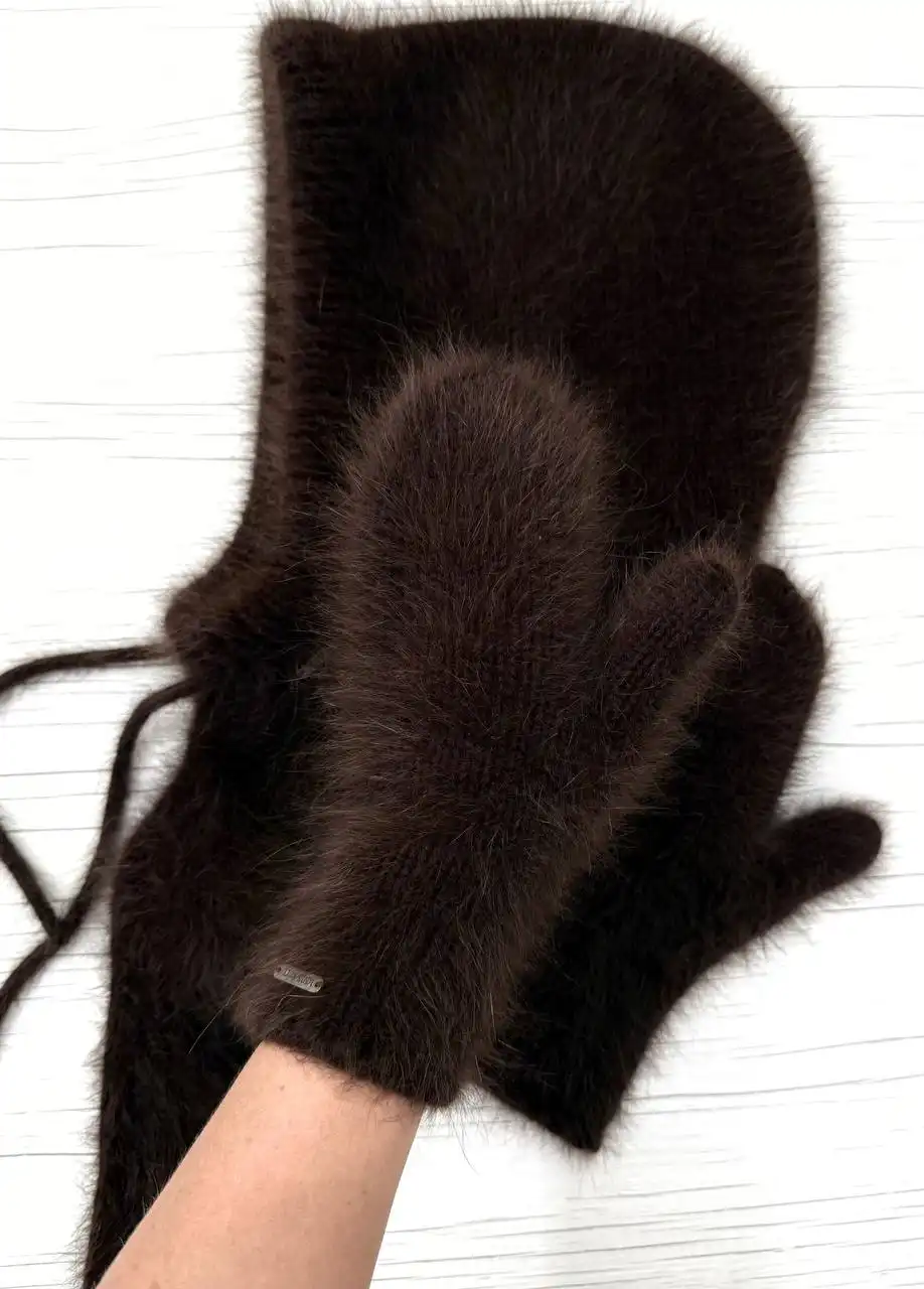 Зимний комплект: капор и варежки - Одежда в Красноярск