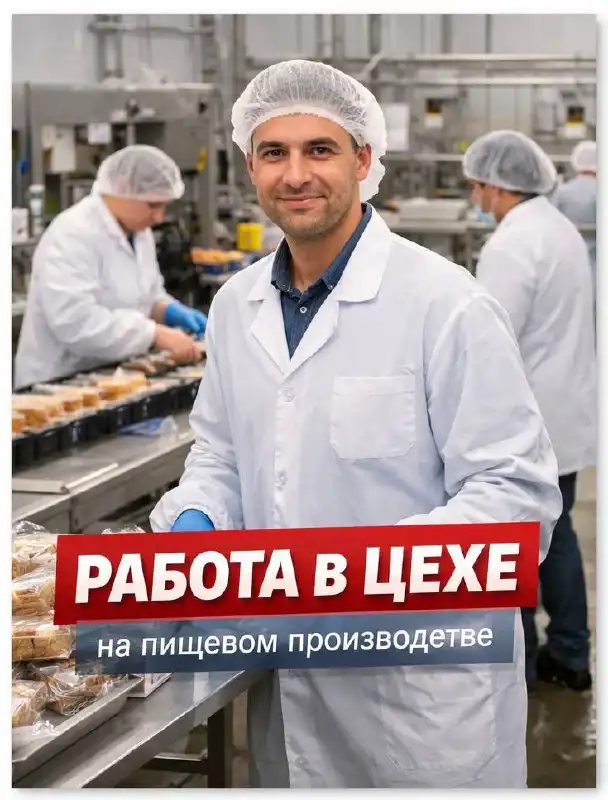 Требуется работник цеха пищевого производства