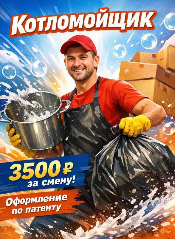 Вакансия котломойщика в ресторан