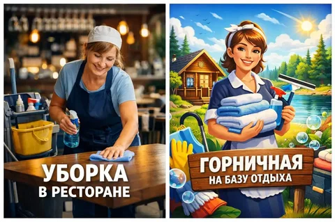 Требуется уборщица и горничная на базу отдыха - Работа в Неизвестно