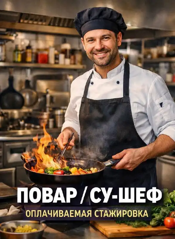 Вакансия повар-универсал / су-шеф