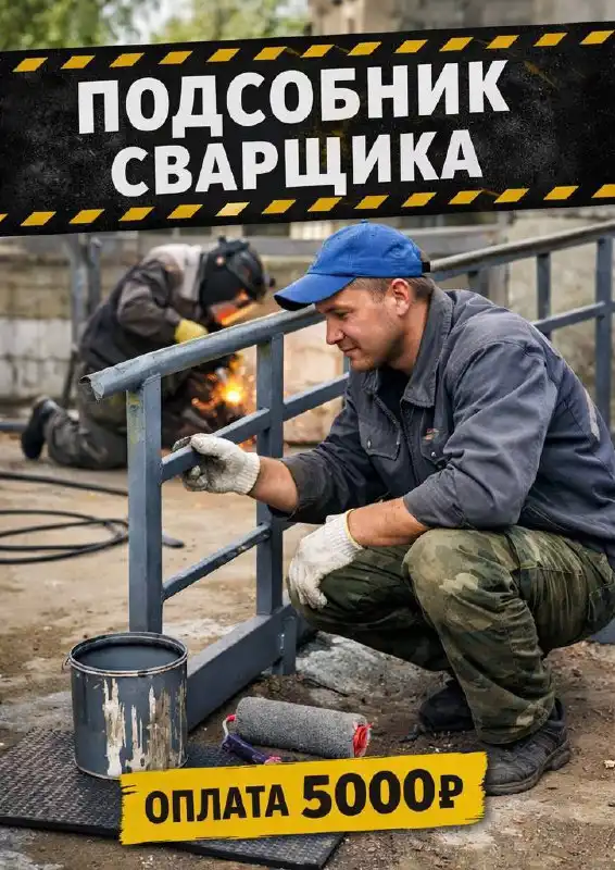 Требуется подсобник сварщика в Москве