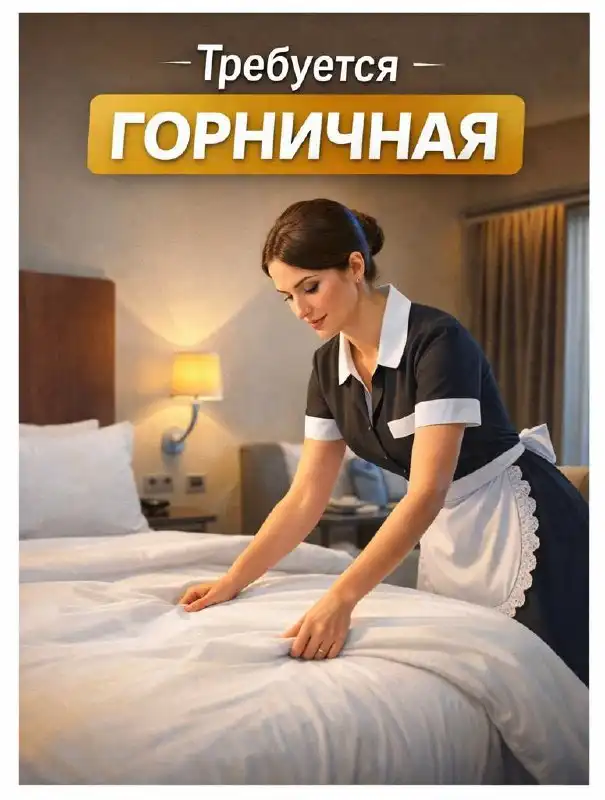Требуется горничная в гостиницу у метро Смоленская