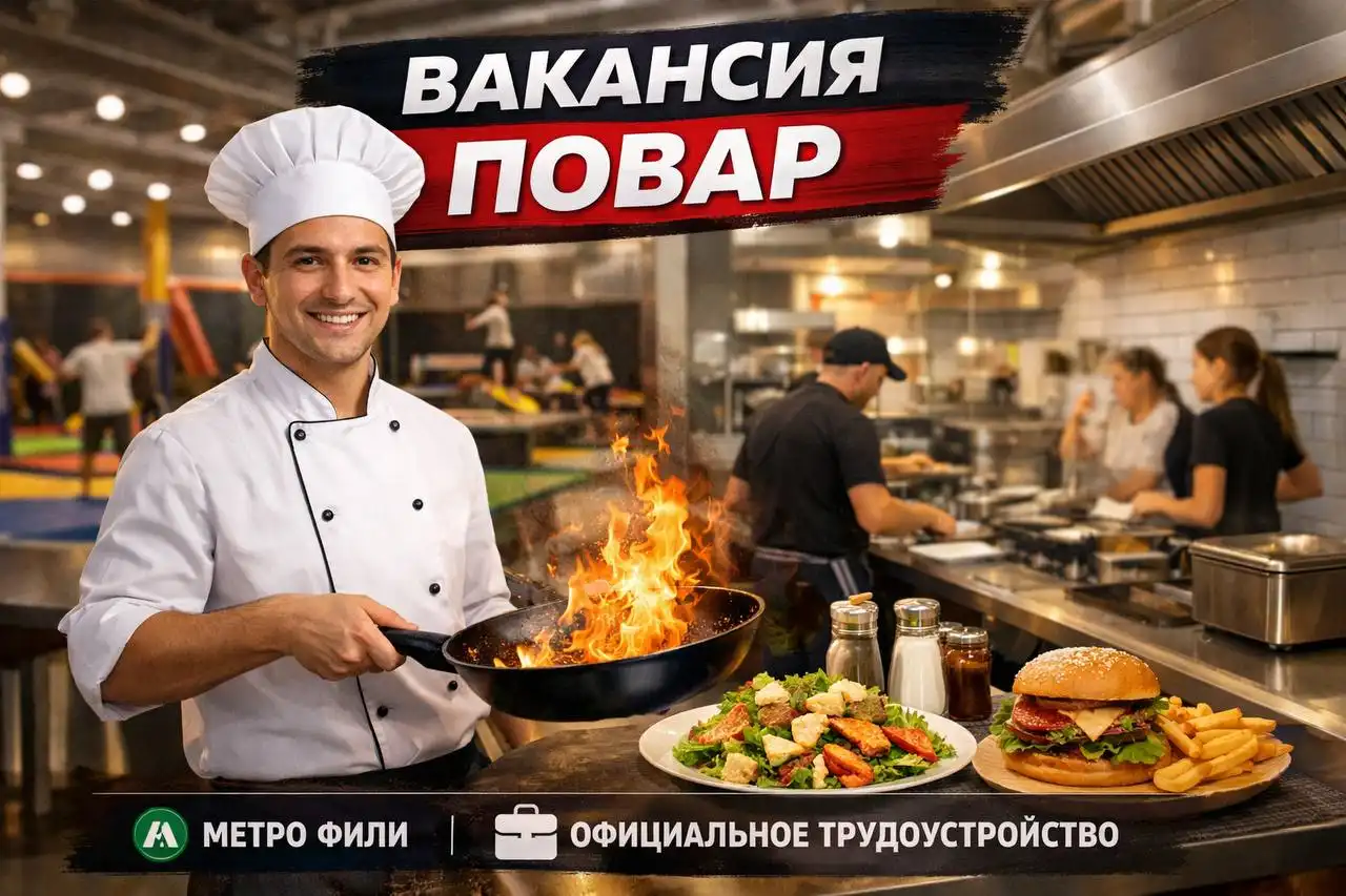 Вакансия повара в спортивно-развлекательном парке